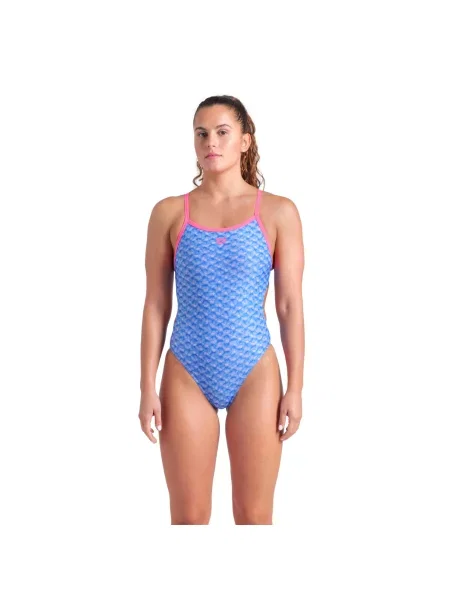 Strój Kąpielowy Arena Monogram Swimsuit Challenge niebieski