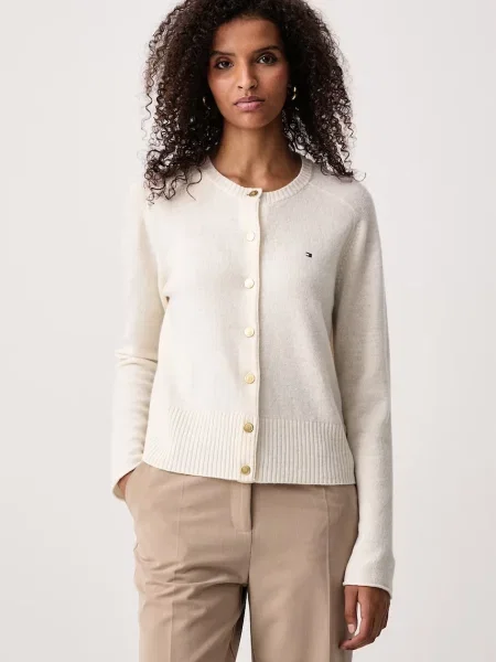 Tommy Hilfiger cardigan pentru femei din lână bej