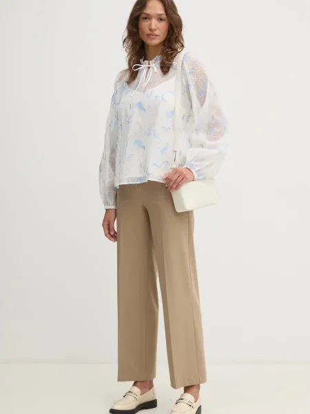 Блузка Mos Mosh візерунок білий