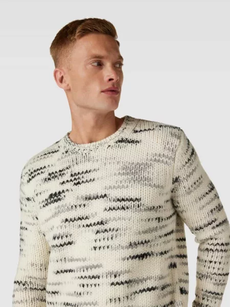 Sweter wełniany z wzorem na całej powierzchni Iro