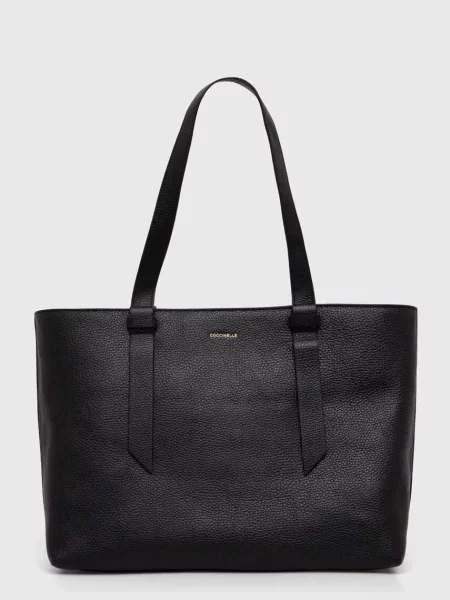 Geantă shopper Coccinelle din piele negru