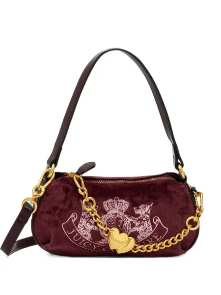 Pandantiv Juicy Couture cu motiv cu inimi cu autograf roșu