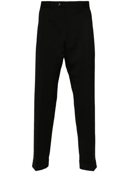Pantaloni Dell'oglio de lână negru