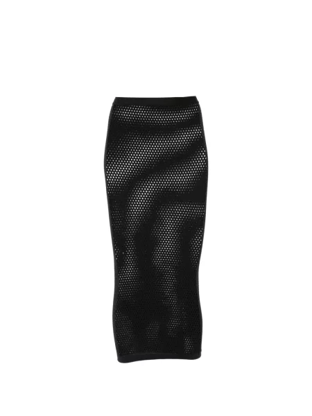 Hálós midi szoknya Wardrobe.nyc fekete
