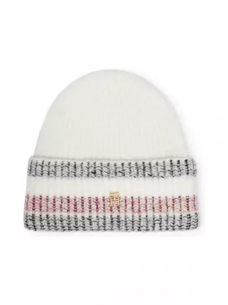 Tommy Hilfiger Căciulă cu adaos de lână alb