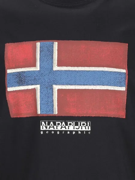 Tricou Napapijri cu imagine negru