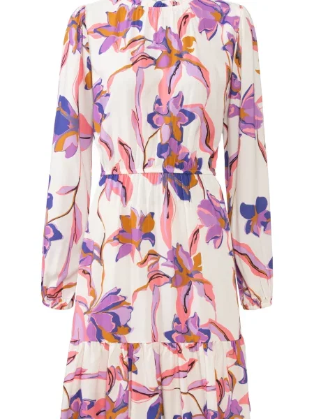 LASCANA Rochie albastru cobalt / galben curry / mov orhidee / roz alb