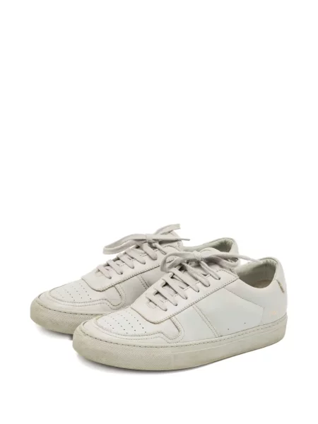 Sneakerși Common Projects din piele alb