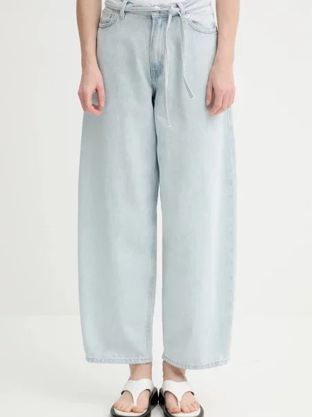 Samsoe Samsoe jeans SAHARPER high waist albastru