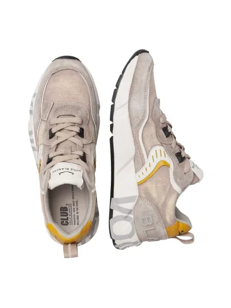 Sneakersy Voile Blanche skórzane szare