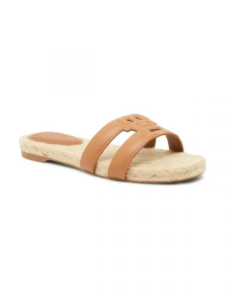 Tommy Hilfiger De piele șlapi EMBOSS maro