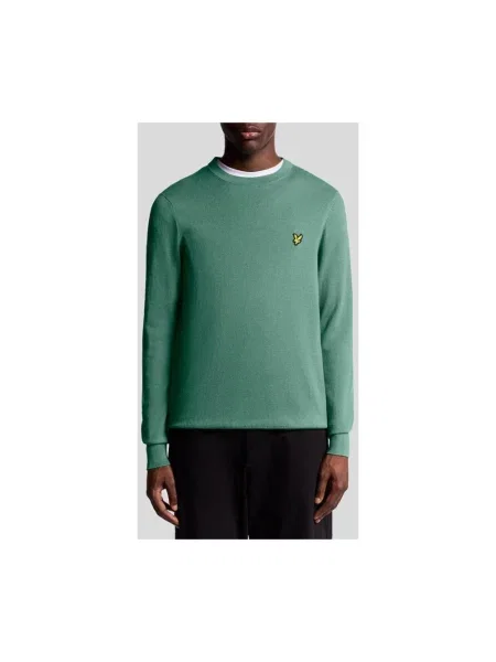 Sweter Lyle & Scott z wełny merino zielony