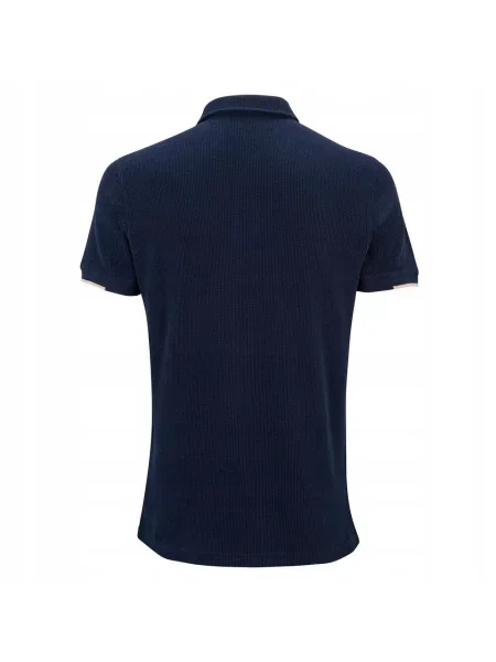 Męska koszulka polo tenisowa Tecnifibre Waffle Polo niebieska