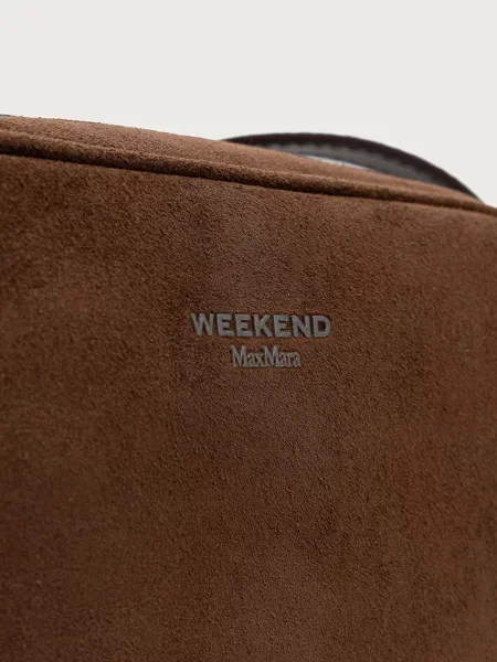 Bőr utazótáska Weekend Maxmara barna