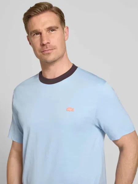 T-shirt o kroju regular fit z czystej bawełny Lacoste