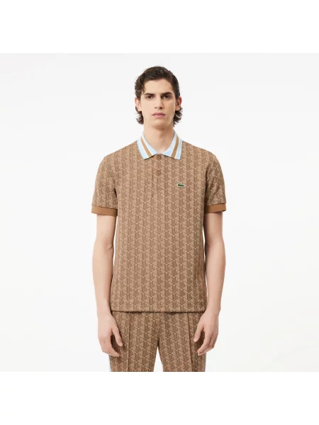 Поло Lacoste коричневое