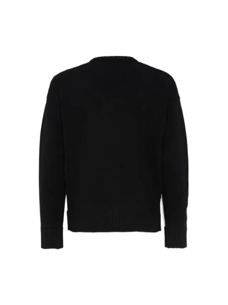 Sweter Dsquared2 z okrągłym dekoltem czarny
