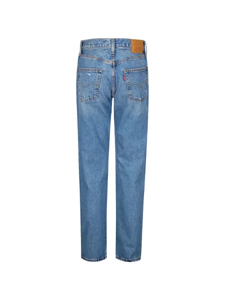 Cropp blugi drepți Levi's® zdrențuiți cu 5 buzunare albastru