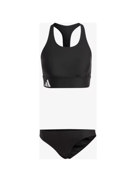 Góra od bikini adidas Branded Beach intensywna czerń biała