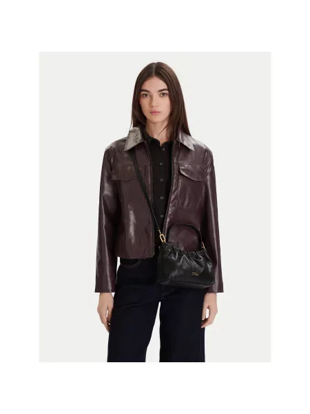 Torbica Tommy Hilfiger Soft Leather Mini Crossover crna