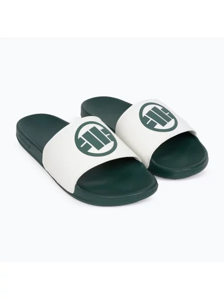 Șlapi pentru bărbați Pitbull Logo bottle green verde