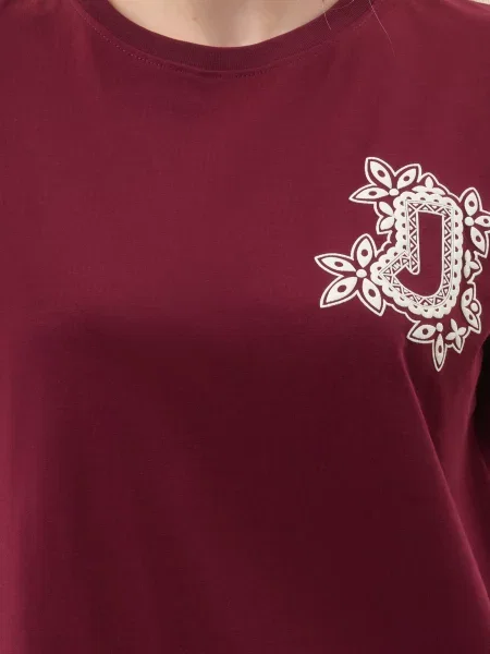 Футболка J.b4 Just Before бордова