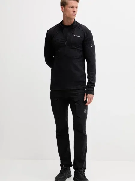 Однотонный лонгслив Peak Performance черный