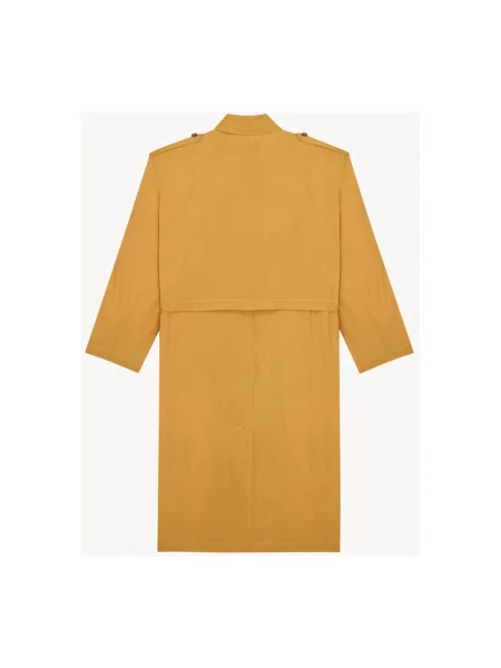 Długi płaszcz Saint Laurent żółty