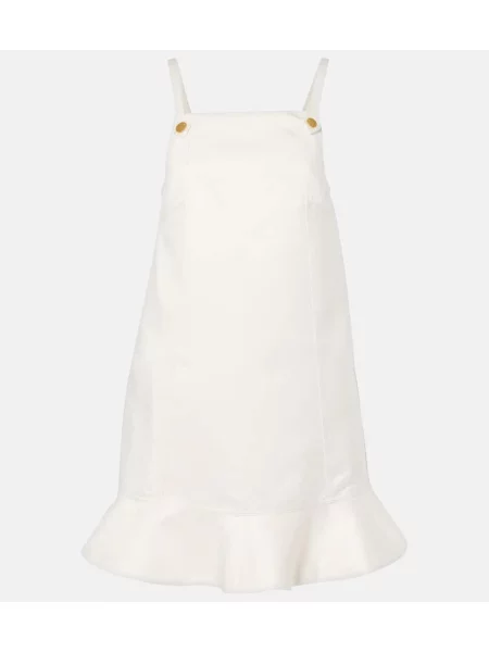 Rochie Ganni din satin alb