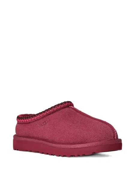 Papuci tip mules Ugg fără toc roșu