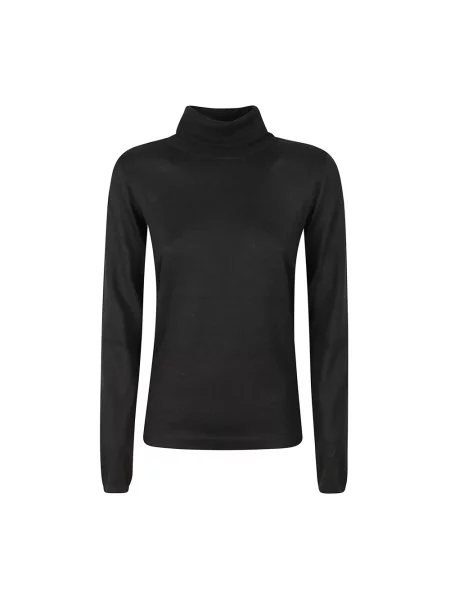 Sweter Brunello Cucinelli z dekoltem w serek czarny