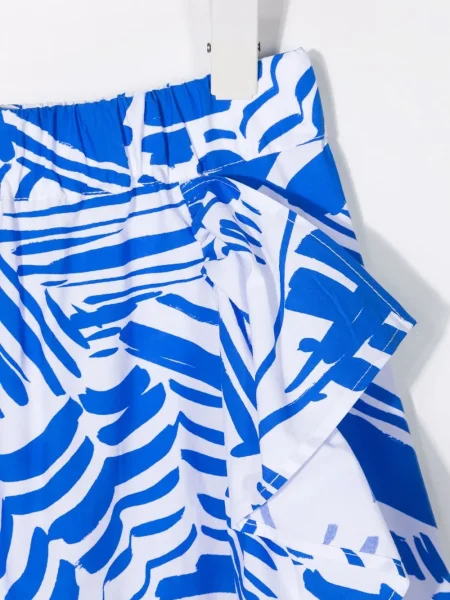 Spódnica midi dziecięca Msgm niebieska