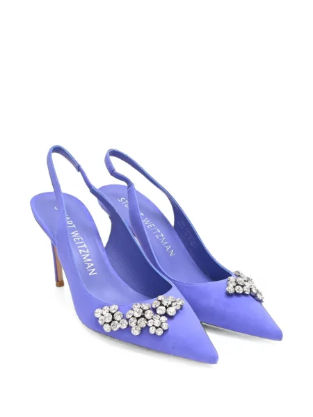 Pantofi cu toc Stuart Weitzman slingback albastru