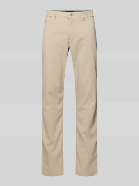 Chinosy o kroju regular fit z 5 kieszeni Christian Berg Men