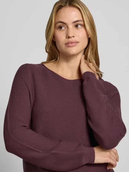 Sweter z czystej bawełny w imitacji dzianiny Christian Berg Woman