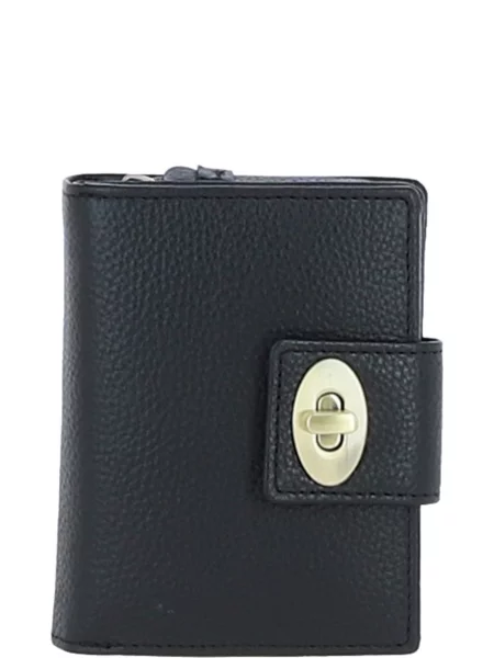 Кожаный кошелек Ashwood Leather черный