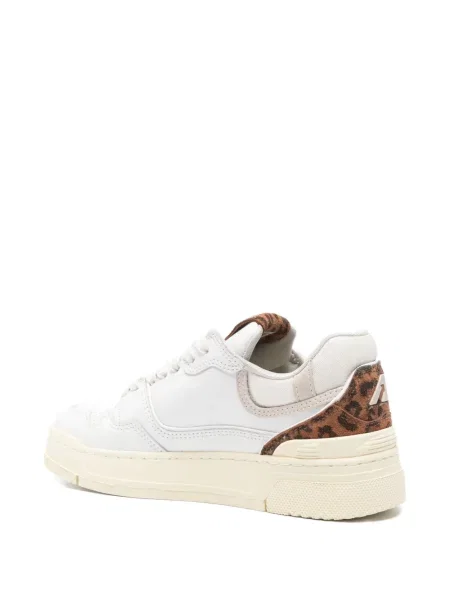 Sneakerși Autry cu imagine cu model leopard alb