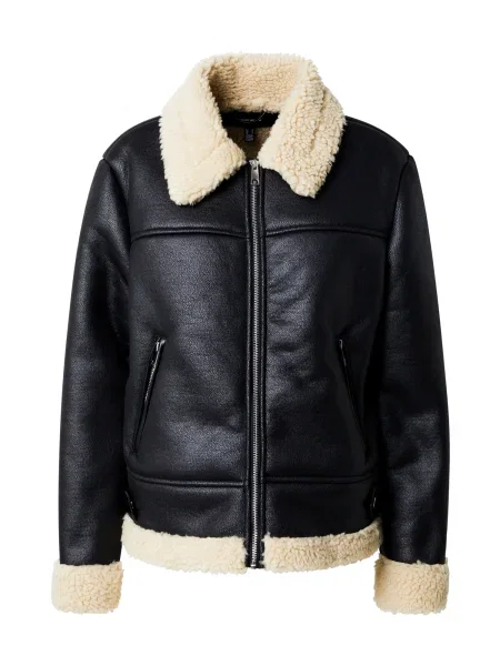 Vero Moda Bunda z imitace kůže Kay černá