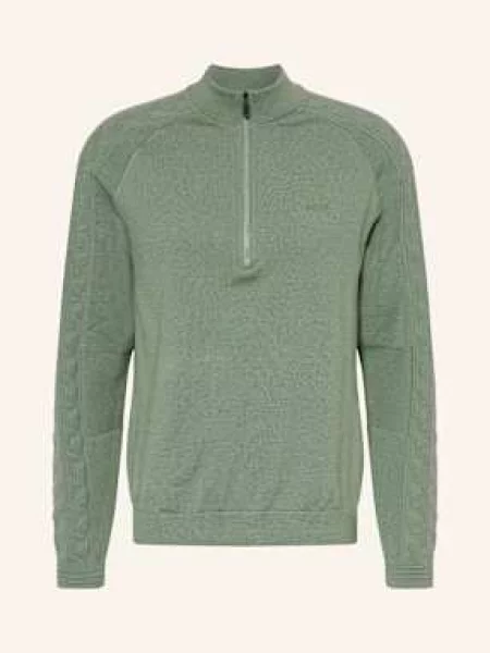 Boss Svetr Troyer Mirror světle zelená