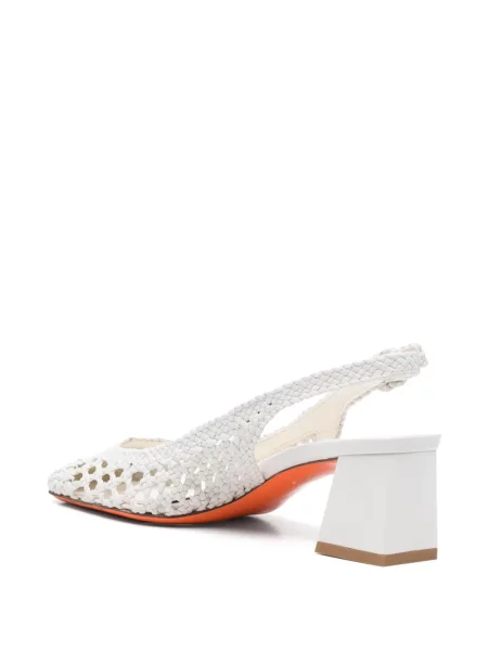 Bateliai Santoni slingback balta