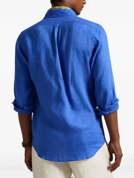 Șapcă Polo Ralph Lauren cu broderie din țesătură twill în carouri albastru