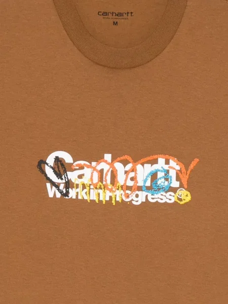 Тениска Carhartt Wip кафяво