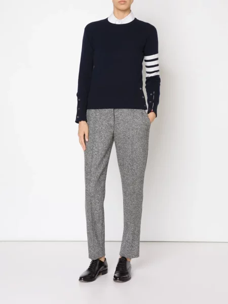 Dryžuotas megztinis Thom Browne mėlyna
