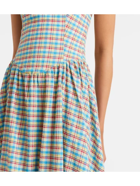 Rochie midi Faithfull în carouri