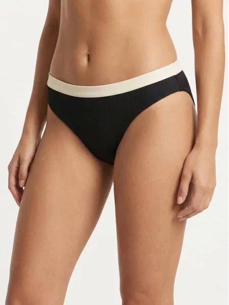 Seafolly Spodnji del bikini Band Wave črna