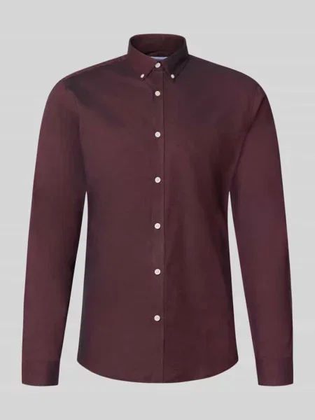 Koszula casualowa o kroju regular fit z mieszanki bawełny model Oxford' Lindbergh