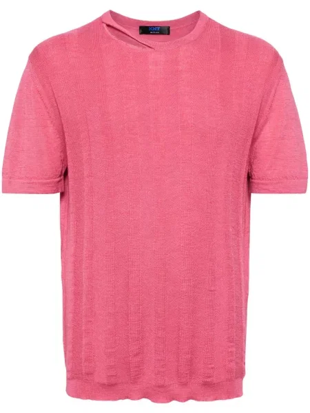 Tricou Kiton cu decolteu rotund roz