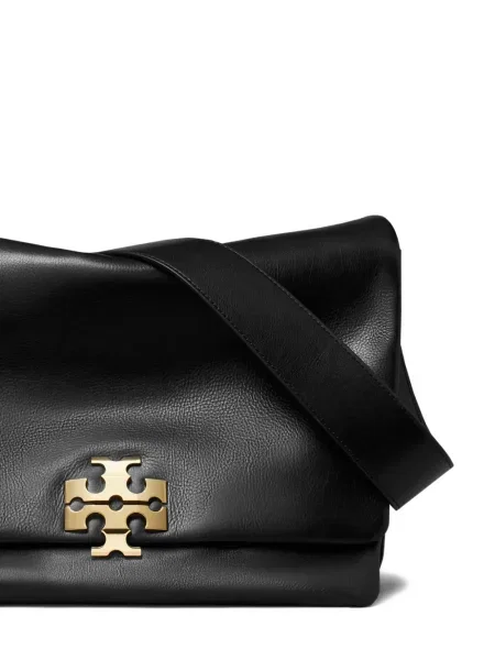 Geantă de mână Tory Burch cu autograf negru