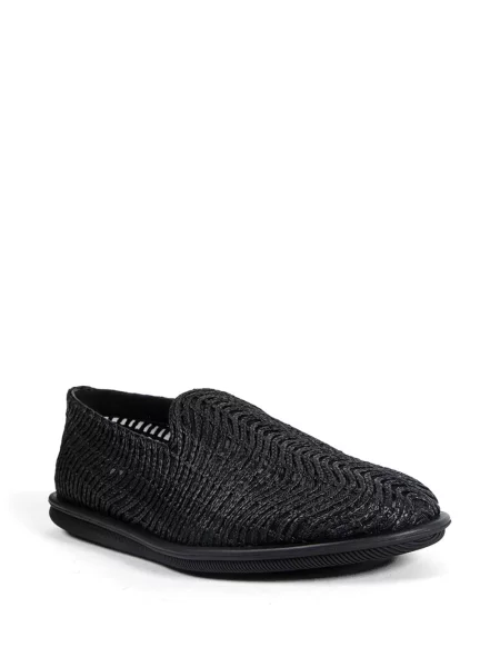 Pantofi loafer Giorgio Armani cu broderie negru