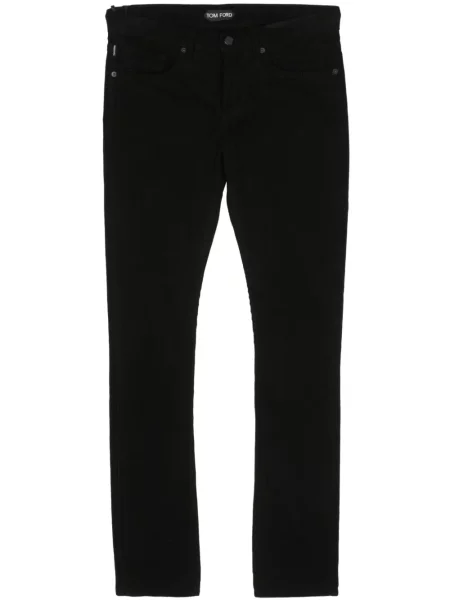 Pantaloni Tom Ford de catifea cord negru